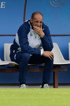 SSC Napoli preseason 2026-27 Napoli™s Italian coach Massimiliano Allegri during fifth day SSC Napoli s 2026-27 preseason training camp in val di sole in Trentino, Dimaro Folgarida July, 21 2026. _BPH6814 Copyright: xAntonioxBalascox