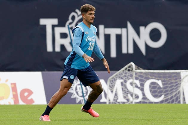 SSC Napoli preseason 2026-27 Napoli s Italian defender Giovanni Di Lorenzo during fifth day SSC Napoli s 2026-27 preseason training camp in val di sole in Trentino, Dimaro Folgarida July, 21 2026. _BPH6846 Copyright: xAntonioxBalascox