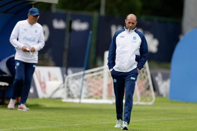 SSC Napoli preseason 2026-27 Napoli™s Italian coach Massimiliano Allegri during fifth day SSC Napoli s 2026-27 preseason training camp in val di sole in Trentino, Dimaro Folgarida July, 21 2026. _BPH7398 Copyright: xAntonioxBalascox