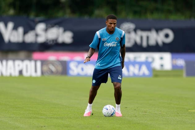 SSC Napoli preseason 2026-27 SSC Napoli Italian midfielder Michael Folorunsho during fifth day SSC Napoli s 2026-27 preseason training camp in val di sole in Trentino, Dimaro Folgarida July, 21 2026. _BPH7496 Copyright: xAntonioxBalascox
