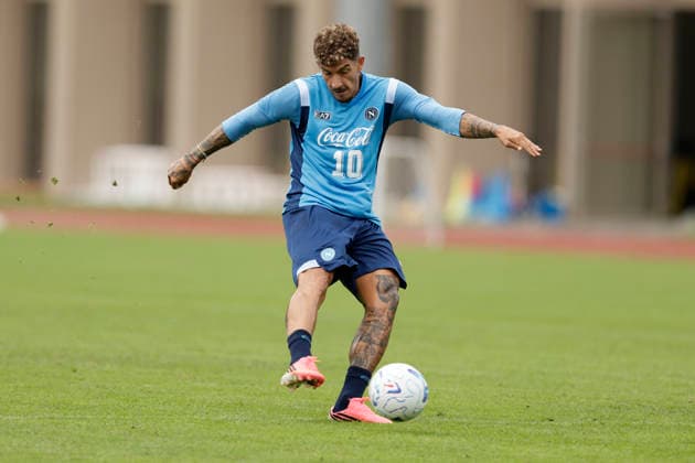 SSC Napoli preseason 2026-27 Napoli s Italian defender Giovanni Di Lorenzo during fifth day SSC Napoli s 2026-27 preseason training camp in val di sole in Trentino, Dimaro Folgarida July, 21 2026. _BPH7514 Copyright: xAntonioxBalascox
