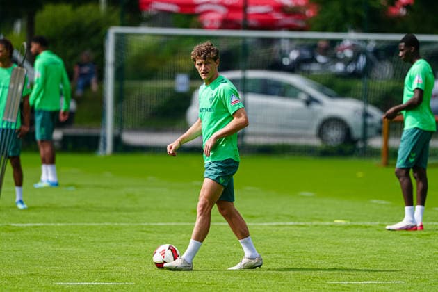 Jens Stage (SV Werder Bremen, 06) AUT, Training SV Werder Bremen, Fussball, 1. Bundesliga, Saison 2026 2027, 21.07.2026 AUT, Training SV Werder Bremen, Fussball, 1. Bundesliga, Saison 2026 2027, 21.07.2026 Zell am Ziller *** Jens Stage, SV Werder Bremen, August 6, Training, SV Werder Bremen, Soccer, Bundesliga 1, 2026–2027 Season, July 21, 2026, Austria, SV Werder Bremen training, soccer, Bundesliga 1, 2026–2027 season, July 21, 2026, Zell am Ziller Copyright: xEibner-Pressefoto MarcelxvonxFehrnx EP_MFN