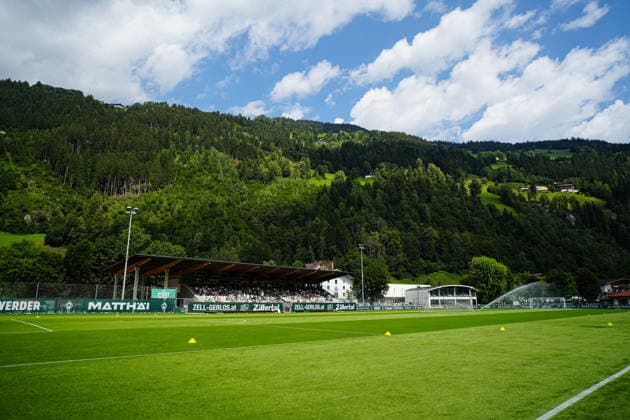 Trainingsanlage in Zell im Zeller AUT, Training SV Werder Bremen, Fussball, 1. Bundesliga, Saison 2026 2027, 21.07.2026 AUT, Training SV Werder Bremen, Fussball, 1. Bundesliga, Saison 2026 2027, 21.07.2026 Zell am Ziller *** Training Facility in Zell am Zeller, Austria; SV Werder Bremen Training; Soccer; Bundesliga 1; 2026–2027 Season; July 21, 2026, Austria, SV Werder Bremen training, soccer, Bundesliga 1, 2026–2027 season, July 21, 2026, Zell am Ziller Copyright: xEibner-Pressefoto MarcelxvonxFehrnx EP_MFN