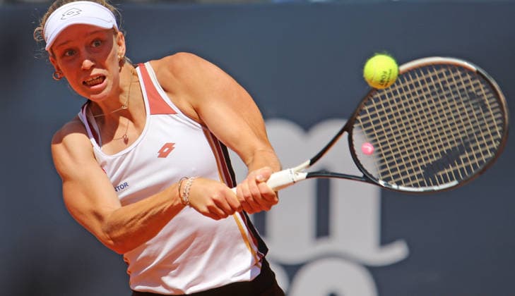 MSC Hamburg Ladies Open WTA, Tennis Damen 250) am Hamburger Rothenbaum: Sinja Kraus (Österreich) in der 1. Runde. *** MSC Hamburg Ladies Open WTA 250 at Hamburg s Rothenbaum: Sinja Kraus of Austria in the first round