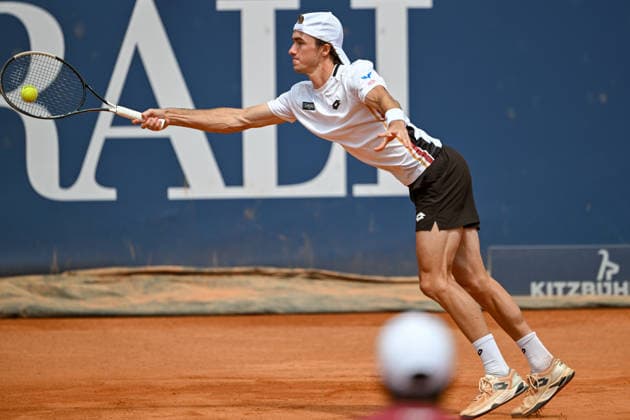 TENNIS - ATP, Tennis Herren Generali Open 2026 KITZBUEHEL,AUSTRIA,21.JUL.26 - TENNIS - ATP World Tour, Generali Open. Image shows Joel Schwaerzler (AUT).  GEPAxpictures xDanielxSchoenherr