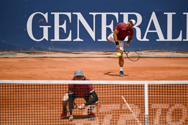 TENNIS - ATP, Tennis Herren Generali Open 2026 KITZBUEHEL,AUSTRIA,21.JUL.26 - TENNIS - ATP World Tour, Generali Open. Image shows Fernando Romboli (BRA) and John Patrick Smith (AUS).  GEPAxpictures xDanielxSchoenherr