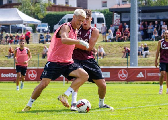 21.07.2026 - Fussball - 2. Fussball-Bundesliga - Saison 2026 2027 - 1. FC Nürnberg FCN Club - Trainingslager Sommer Sommertrainingslager Gais - Bruneck - Südtirol - Zink DaMa - xdaxmax - Sigurd Haugen ( 9, 1. FC Nürnberg FCN ) Javier Fernandez (8, 1. FC Nürnberg FCN ) *** July 21, 2026 Soccer 2 Soccer Bundesliga 2026–2027 Season 1 FC Nuremberg (FCN) Club Summer Training Camp Summer Training Camp in Gais, Brunico, South Tyrol Zink DaMa xdaxmax Sigurd Haugen 9, 1 FC Nuremberg (FCN) Javier Fernandez 8, 1 FC Nuremberg (FCN)
