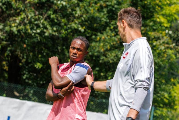 21.07.2026 - Fussball - 2. Fussball-Bundesliga - Saison 2026 2027 - 1. FC Nürnberg FCN Club - Trainingslager Sommer Sommertrainingslager Gais - Bruneck - Südtirol - Zink DaMa - xdaxmax - Miroslav Miro Klose ( Trainer 1. FC Nürnberg FCN ) gibt Anweisungen an Mohamed Ali Zoma (23, 1. FC Nürnberg FCN ) *** July 21, 2026 Soccer 2 Soccer Bundesliga 2026–2027 Season 1 FC Nuremberg (FCN) Club Summer Training Camp Summer Training Camp in Gais, Brunico, South Tyrol Zink DaMa xdaxmax Miroslav Miro Klose, Coach of 1 FC Nürnberg FCN gives instructions to Mohamed Ali Zoma, 23, 1. FC Nürnberg FCN