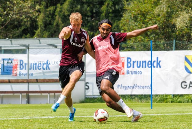 21.07.2026 - Fussball - 2. Fussball-Bundesliga - Saison 2026 2027 - 1. FC Nürnberg FCN Club - Trainingslager Sommer Sommertrainingslager Gais - Bruneck - Südtirol - Zink DaMa - xdaxmax - Eric Porstner (41, 1. FC Nürnberg FCN ) Rayan Ghrieb (7, 1. FC Nürnberg FCN ) *** July 21, 2026 Soccer 2 Bundesliga 2026–2027 Season 1 FC Nuremberg (FCN) Club Summer Training Camp Summer Training Camp in Gais, Brunico, South Tyrol Zink DaMa xdaxmax Eric Porstner 41, 1 FC Nuremberg (FCN) Rayan Ghrieb 7, 1 FC Nuremberg (FCN)