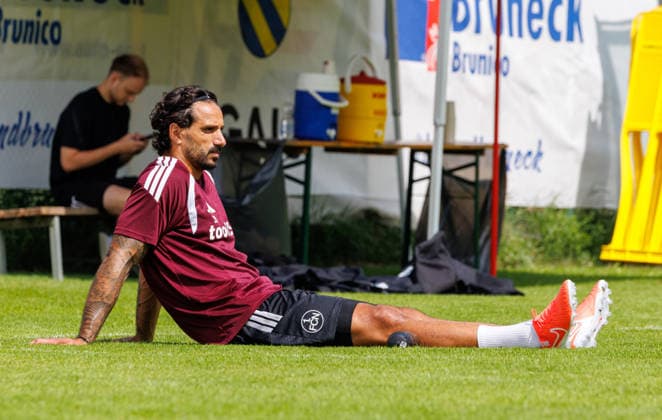 21.07.2026 - Fussball - 2. Fussball-Bundesliga - Saison 2026 2027 - 1. FC Nürnberg FCN Club - Trainingslager Sommer Sommertrainingslager Gais - Bruneck - Südtirol - Zink DaMa - xdaxmax - Adriano Grimaldi (39, 1. FC Nürnberg FCN ) sitzt am Boden *** July 21, 2026 Soccer 2 Bundesliga 2026–2027 Season 1 FC Nuremberg (FCN) Club Summer Training Camp Summer Training Camp in Gais, Brunico, South Tyrol Zink DaMa xdaxmax Adriano Grimaldi 39, 1 FC Nuremberg (FCN) is down and out