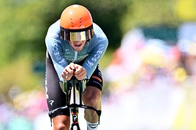 Tour de France 2026 Stage 16 THONON-LES-BAINS, FRANCE - JULY 21 : Tarling Joshua (GBR) of Netcompany INEOS during stage 16 of the 113rd edition of Tour de France an UCI World Tour 2.UWT Individual Time Trial stage for Men Elite of 26 km with start in Evian-les-Bains and finish in Thonon-les-Bains on July 21, 2026 in Thonon-les-Bains, France, 21 07 2026 Thonon-les-Bains France  Copyright: xPeterxDexVoechtx