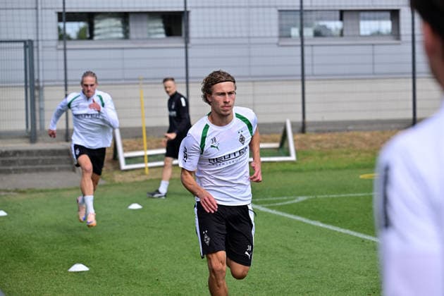 21.07.2026; Moenchengladbach; Fussball, Herren, Saison 2026 2027, Training Borussia Moenchengladbach Hugo Bolin (Gladbach) DFL regulations prohibit any use of photographs as image sequences and or quasi-video. ista-Borussia-Park NRW Deutschland *** July 21, 2026, Mönchengladbach, Soccer, Men s, 2026–2027 Season, Borussia Mönchengladbach Training, Hugo Bolin, Gladbach. DFL regulations prohibit any use of photographs as image sequences and or quasi-video content at Borussia Park, NRW, Germany.