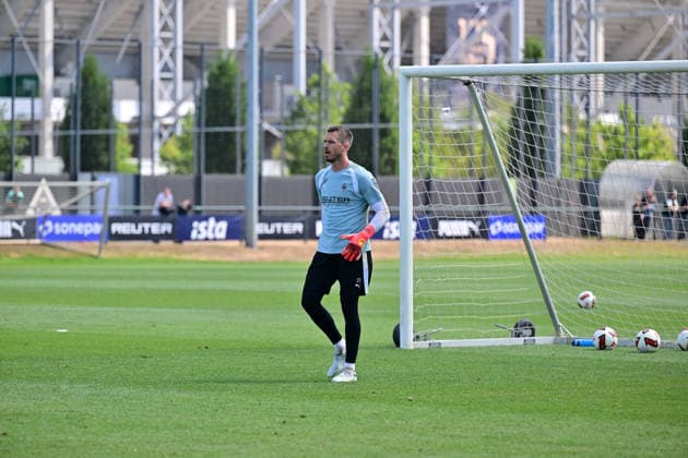 21.07.2026; Moenchengladbach; Fussball, Herren, Saison 2026 2027, Training Borussia Moenchengladbach Torwart Daniel Batz (Gladbach) DFL regulations prohibit any use of photographs as image sequences and or quasi-video. ista-Borussia-Park NRW Deutschland *** July 21, 2026, Mönchengladbach, Soccer, Men s, 2026–2027 Season, Borussia Mönchengladbach Goalkeeper Daniel Batz Training Session; DFL regulations prohibit any use of photographs as image sequences and or quasi-video footage at Borussia Park, NRW, Germany
