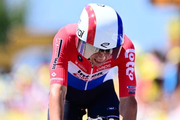 Tour de France 2026 Stage 16 THONON-LES-BAINS, FRANCE - JULY 21 : Artz Huub (NED) of Lotto - Intermarche during stage 16 of the 113rd edition of Tour de France an UCI World Tour 2.UWT Individual Time Trial stage for Men Elite of 26 km with start in Evian-les-Bains and finish in Thonon-les-Bains on July 21, 2026 in Thonon-les-Bains, France, 21 07 2026 Thonon-les-Bains France  Copyright: xPeterxDexVoechtx