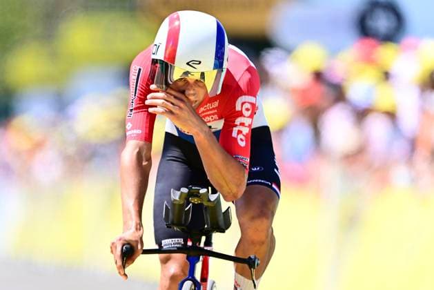 Tour de France 2026 Stage 16 THONON-LES-BAINS, FRANCE - JULY 21 : Artz Huub (NED) of Lotto - Intermarche during stage 16 of the 113rd edition of Tour de France an UCI World Tour 2.UWT Individual Time Trial stage for Men Elite of 26 km with start in Evian-les-Bains and finish in Thonon-les-Bains on July 21, 2026 in Thonon-les-Bains, France, 21 07 2026 Thonon-les-Bains France  Copyright: xPeterxDexVoechtx