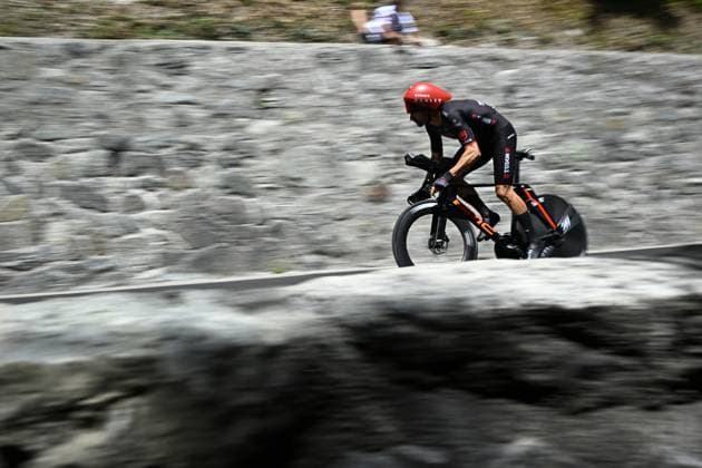 Austrian Marco Haller of Tudor Pro Cycling Team pictured during the stage 16 of the 2026 Tour de France cycling race, an individual Time Trial stage of 26km from Evian-les-Bains to Thonon-les-Bains, on Tuesday 21 July 2026. The 113th edition of the Tour de France starts on Saturday 4 July in Barcelona, Spain, and will finish in Paris, France on the 26th of July. JASPERxJACOBS  x181662068x