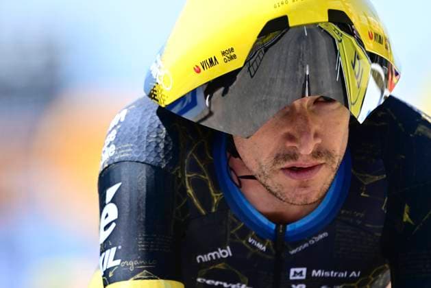 Tour de France 2026 Stage 16 THONON-LES-BAINS, FRANCE - JULY 21 : Affini Edoardo (ITA) of Team Visma Lease a Bike during stage 16 of the 113rd edition of Tour de France an UCI World Tour 2.UWT Individual Time Trial stage for Men Elite of 26 km with start in Evian-les-Bains and finish in Thonon-les-Bains on July 21, 2026 in Thonon-les-Bains, France, 21 07 2026 Thonon-les-Bains France  Copyright: xPeterxDexVoechtx