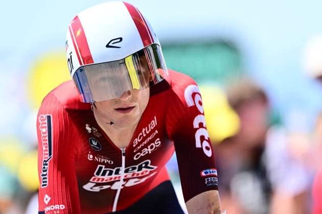 Tour de France 2026 Stage 16 THONON-LES-BAINS, FRANCE - JULY 21 : Slock Liam (BEL) of Lotto - Intermarche during stage 16 of the 113rd edition of Tour de France an UCI World Tour 2.UWT Individual Time Trial stage for Men Elite of 26 km with start in Evian-les-Bains and finish in Thonon-les-Bains on July 21, 2026 in Thonon-les-Bains, France, 21 07 2026 Thonon-les-Bains France  Copyright: xPeterxDexVoechtx