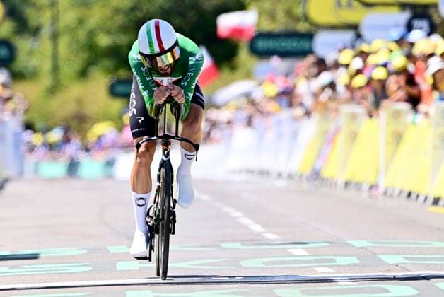Tour de France 2026 Stage 16 THONON-LES-BAINS, FRANCE - JULY 21 : Ganna Filippo (ITA) of Netcompany INEOS during stage 16 of the 113rd edition of Tour de France an UCI World Tour 2.UWT Individual Time Trial stage for Men Elite of 26 km with start in Evian-les-Bains and finish in Thonon-les-Bains on July 21, 2026 in Thonon-les-Bains, France, 21 07 2026 Thonon-les-Bains France  Copyright: xPeterxDexVoechtx
