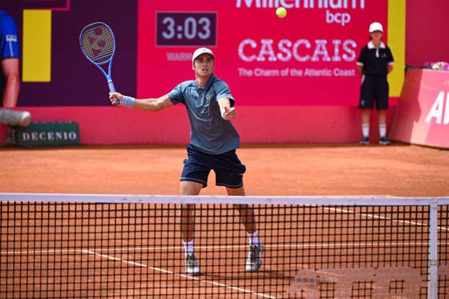 July 21, 2026, Lisbon, Lisbon, Portugal: VILIUS GAUBAS in action during the Round of 32 at the Millennium Estoril Open ATP, Tennis Herren tennis tournament at Clube de Tenis do Estoril. Lisbon Portugal - ZUMAr238 0862285354st Copyright: xRicardoxRochax