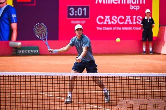 July 21, 2026, Lisbon, Lisbon, Portugal: VILIUS GAUBAS in action during the Round of 32 at the Millennium Estoril Open ATP, Tennis Herren tennis tournament at Clube de Tenis do Estoril. Lisbon Portugal - ZUMAr238 0862285740st Copyright: xRicardoxRochax