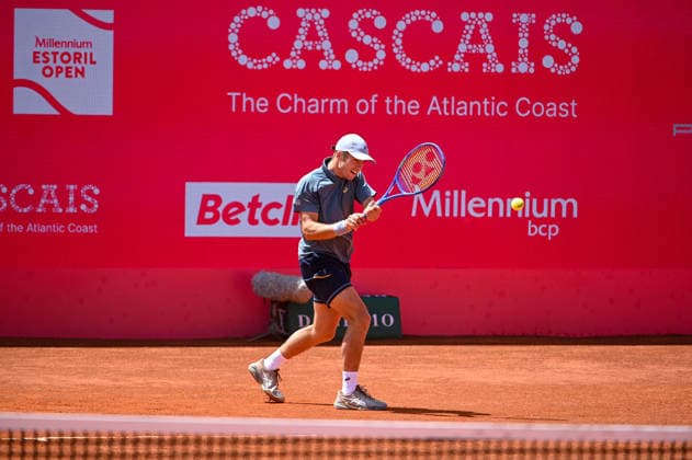 July 21, 2026, Lisbon, Lisbon, Portugal: VILIUS GAUBAS in action during the Round of 32 at the Millennium Estoril Open ATP, Tennis Herren tennis tournament at Clube de Tenis do Estoril. Lisbon Portugal - ZUMAr238 0862285743st Copyright: xRicardoxRochax