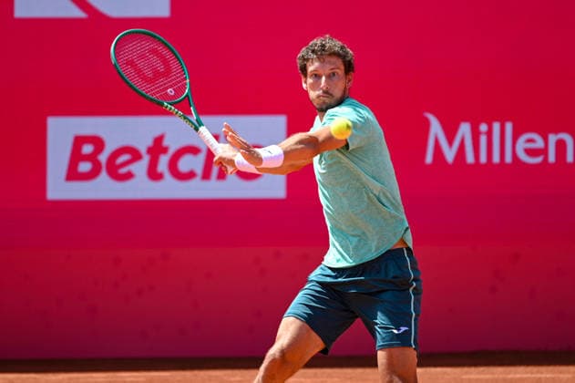 July 21, 2026, Lisbon, Lisbon, Portugal: PABLO CARRENO BUSTA in action during the Round of 32 at the Millennium Estoril Open ATP, Tennis Herren tennis tournament at Clube de Tenis do Estoril. Lisbon Portugal - ZUMAr238 0862285745st Copyright: xRicardoxRochax