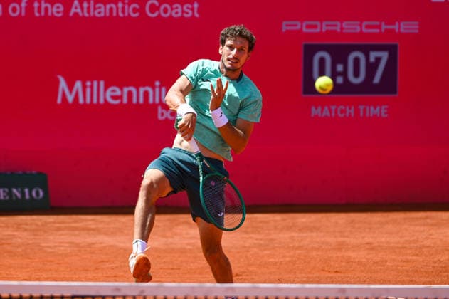 July 21, 2026, Lisbon, Lisbon, Portugal: PABLO CARRENO BUSTA in action during the Round of 32 at the Millennium Estoril Open ATP, Tennis Herren tennis tournament at Clube de Tenis do Estoril. Lisbon Portugal - ZUMAr238 0862285913st Copyright: xRicardoxRochax