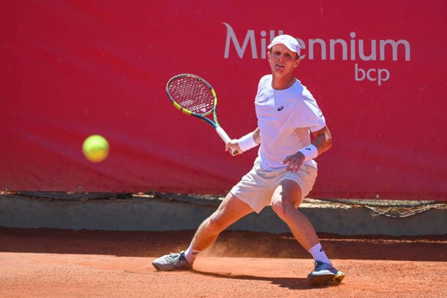 July 21, 2026, Lisbon, Lisbon, Portugal: GONZALO BUENO in action during the Round of 32 at the Millennium Estoril Open ATP, Tennis Herren tennis tournament at Clube de Tenis do Estoril. Lisbon Portugal - ZUMAr238 0862288686st Copyright: xRicardoxRochax