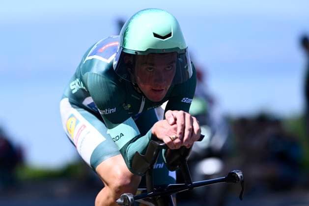 Tour de France 2026 Stage 16 THONON-LES-BAINS, FRANCE - JULY 21 : Pedersen Mads (DEN) of Lidl - Trek during stage 16 of the 113rd edition of Tour de France an UCI World Tour 2.UWT Individual Time Trial stage for Men Elite of 26 km with start in Evian-les-Bains and finish in Thonon-les-Bains on July 21, 2026 in Thonon-les-Bains, France, 21 07 2026 Thonon-les-Bains France  Copyright: xGvgx