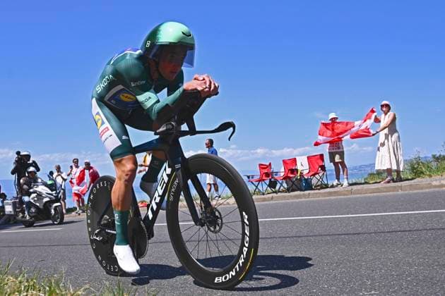 Tour de France 2026 Stage 16 THONON-LES-BAINS, FRANCE - JULY 21 : Pedersen Mads (DEN) of Lidl - Trek during stage 16 of the 113rd edition of Tour de France an UCI World Tour 2.UWT Individual Time Trial stage for Men Elite of 26 km with start in Evian-les-Bains and finish in Thonon-les-Bains on July 21, 2026 in Thonon-les-Bains, France, 21 07 2026 Thonon-les-Bains France  Copyright: xGvgx
