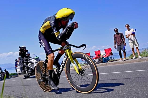 Tour de France 2026 Stage 16 THONON-LES-BAINS, FRANCE - JULY 21 : Armirail Bruno (FRA) of Team Visma Lease a Bike during stage 16 of the 113rd edition of Tour de France an UCI World Tour 2.UWT Individual Time Trial stage for Men Elite of 26 km with start in Evian-les-Bains and finish in Thonon-les-Bains on July 21, 2026 in Thonon-les-Bains, France, 21 07 2026 Thonon-les-Bains France  Copyright: xGvgx