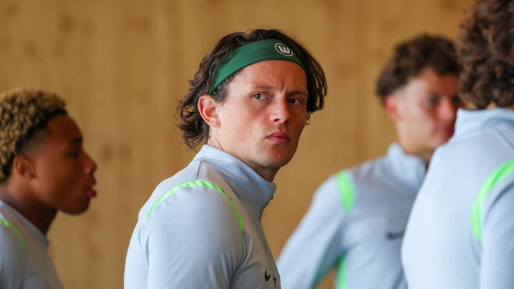 VfL Trainingslager, Weimarer Land Blankenhain, 21.07.2026, Fußball, Herren, Saison 2026 2027, 2. BL, VfL Wolfsburg, Sommer-Trainingslager: Tag 3., Fabian Reese (VfL Wolfsburg) Weimarer Land, Thüringen Deutschland *** VfL Training Camp, Weimarer Land Blankenhain, July 21, 2026, Soccer, Men s, 2026–2027 Season, 2nd Bundesliga, VfL Wolfsburg, Summer Training Camp Day 3, Fabian Reese, VfL Wolfsburg, Weimarer Land, Thuringia, Germany