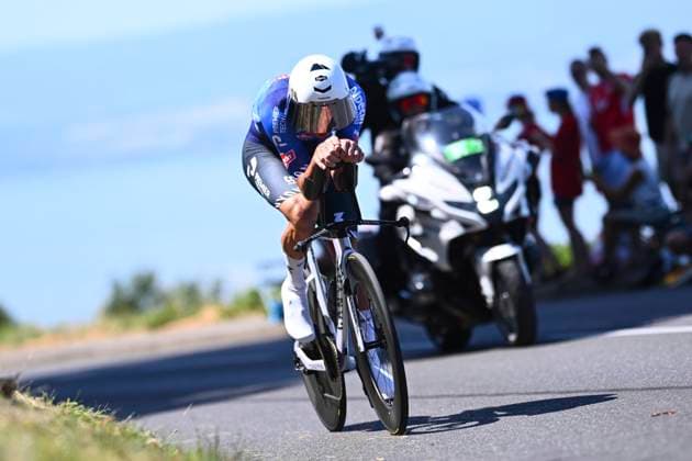 Tour de France 2026 Stage 16 THONON-LES-BAINS, FRANCE - JULY 21 : Van Der Poel Mathieu (NED) of Alpecin - Premier Tech during stage 16 of the 113rd edition of Tour de France an UCI World Tour 2.UWT Individual Time Trial stage for Men Elite of 26 km with start in Evian-les-Bains and finish in Thonon-les-Bains on July 21, 2026 in Thonon-les-Bains, France, 21 07 2026 Thonon-les-Bains France  Copyright: xGvgx