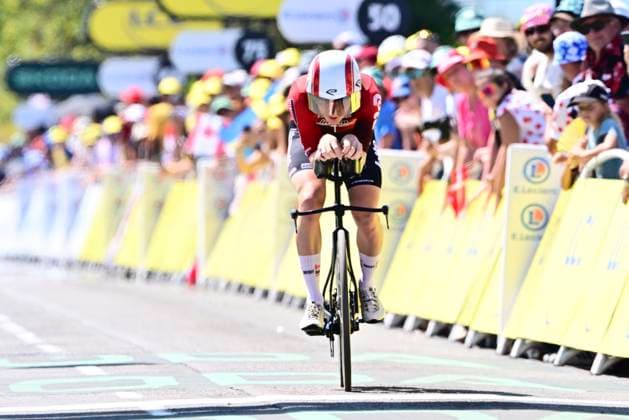 Tour de France 2026 Stage 16 THONON-LES-BAINS, FRANCE - JULY 21 : Zimmermann Georg (GER) of Lotto - Intermarche during stage 16 of the 113rd edition of Tour de France an UCI World Tour 2.UWT Individual Time Trial stage for Men Elite of 26 km with start in Evian-les-Bains and finish in Thonon-les-Bains on July 21, 2026 in Thonon-les-Bains, France, 21 07 2026 Thonon-les-Bains France  Copyright: xPeterxDexVoechtx
