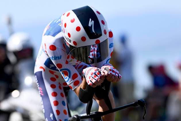 Tour de France 2026 Stage 16 THONON-LES-BAINS, FRANCE - JULY 21 : Paret-Peintre Valentin (FRA) of Soudal Quick-Step during stage 16 of the 113rd edition of Tour de France an UCI World Tour 2.UWT Individual Time Trial stage for Men Elite of 26 km with start in Evian-les-Bains and finish in Thonon-les-Bains on July 21, 2026 in Thonon-les-Bains, France, 21 07 2026 Thonon-les-Bains France  Copyright: xGvgx