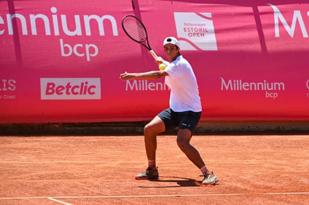 July 21, 2026, Lisbon, Lisbon, Portugal: TIAGO PEREIRA in action during the Round of 32 at the Millennium Estoril Open ATP, Tennis Herren tennis tournament at Clube de Tenis do Estoril. Lisbon Portugal - ZUMAr238 0862295693st Copyright: xRicardoxRochax