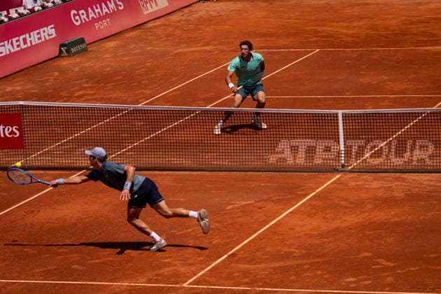 Vilius Guabas Vs Pablo Carreno Busta - Millennium Estoril Open 2026 Vilius Guabas of Lithuania competes against Pablo Carreno Busta of Spain during the Millennium Estoril Open ATP, Tennis Herren 250 tennis tournament at the Estoril Tennis Club in Estoril, Portugal, on July 21, 2026. Estoril Portugal  Copyright: xNunoxCruzx originalFilename:cruz-viliusgu260721_npH2R.jpg