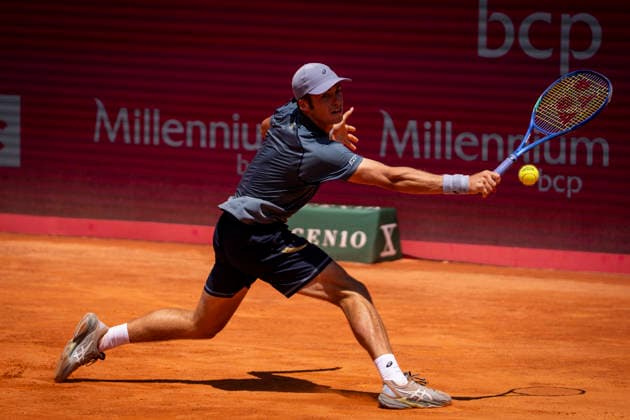 Vilius Guabas Vs Pablo Carreno Busta - Millennium Estoril Open 2026 Vilius Guabas of Lithuania competes against Pablo Carreno Busta of Spain during the Millennium Estoril Open ATP, Tennis Herren 250 tennis tournament at the Estoril Tennis Club in Estoril, Portugal, on July 21, 2026. Estoril Portugal  Copyright: xNunoxCruzx originalFilename:cruz-viliusgu260721_npTQ7.jpg