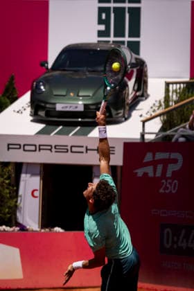 Vilius Guabas Vs Pablo Carreno Busta - Millennium Estoril Open 2026 Vilius Guabas of Lithuania competes against Pablo Carreno Busta of Spain during the Millennium Estoril Open ATP, Tennis Herren 250 tennis tournament at the Estoril Tennis Club in Estoril, Portugal, on July 21, 2026. Estoril Portugal  Copyright: xNunoxCruzx originalFilename:cruz-viliusgu260721_npDe7.jpg