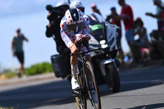 Tour de France 2026 Stage 16 THONON-LES-BAINS, FRANCE - JULY 21 : Paret-Peintre Valentin (FRA) of Soudal Quick-Step during stage 16 of the 113rd edition of Tour de France an UCI World Tour 2.UWT Individual Time Trial stage for Men Elite of 26 km with start in Evian-les-Bains and finish in Thonon-les-Bains on July 21, 2026 in Thonon-les-Bains, France, 21 07 2026 Thonon-les-Bains France  Copyright: xGvgx