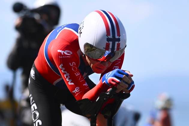 Tour de France 2026 Stage 16 THONON-LES-BAINS, FRANCE - JULY 21 : Foss Tobias (NOR) of Netcompany INEOS during stage 16 of the 113rd edition of Tour de France an UCI World Tour 2.UWT Individual Time Trial stage for Men Elite of 26 km with start in Evian-les-Bains and finish in Thonon-les-Bains on July 21, 2026 in Thonon-les-Bains, France, 21 07 2026 Thonon-les-Bains France  Copyright: xGvgx