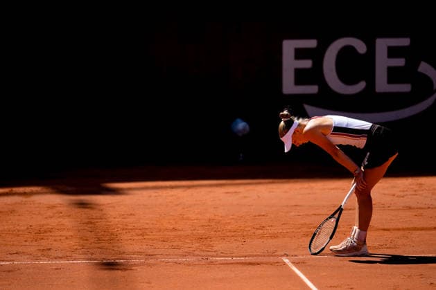 MSC Hamburg Ladies Open - Day 2 Sinja Kraus of Austria plays against Darja Semenistaja of Latvia during their round of 32 match at the 2026 MSC Hamburg Ladies Open Women s tennis tournament at Am Rothenbaum in Hamburg, Germany. Hamburg Hamburg Germany  Copyright: xOwenxHammondx originalFilename:hammond-2026msch260721_np51X.jpg