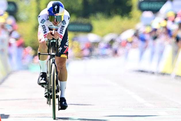 Tour de France 2026 Stage 16 THONON-LES-BAINS, FRANCE - JULY 21 : Cattaneo Mattia (ITA) of Red Bull - BORA - Hansgrohe during stage 16 of the 113rd edition of Tour de France an UCI World Tour 2.UWT Individual Time Trial stage for Men Elite of 26 km with start in Evian-les-Bains and finish in Thonon-les-Bains on July 21, 2026 in Thonon-les-Bains, France, 21 07 2026 Thonon-les-Bains France  Copyright: xPeterxDexVoechtx