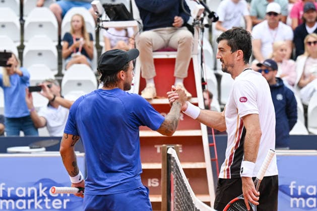 TENNIS - ATP, Tennis Herren Generali Open 2026 KITZBUEHEL,AUSTRIA,21.JUL.26 - TENNIS - ATP World Tour, Generali Open. Image shows Alex Molcan (SVK) and Sebastian Ofner (AUT).  GEPAxpictures xDanielxSchoenherr