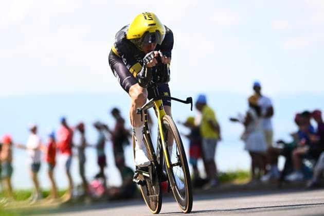 Tour de France 2026 Stage 16 THONON-LES-BAINS, FRANCE - JULY 21 : Jorgenson Matteo (USA) of Team Visma Lease a Bike during stage 16 of the 113rd edition of Tour de France an UCI World Tour 2.UWT Individual Time Trial stage for Men Elite of 26 km with start in Evian-les-Bains and finish in Thonon-les-Bains on July 21, 2026 in Thonon-les-Bains, France, 21 07 2026 Thonon-les-Bains France  Copyright: xGvgx