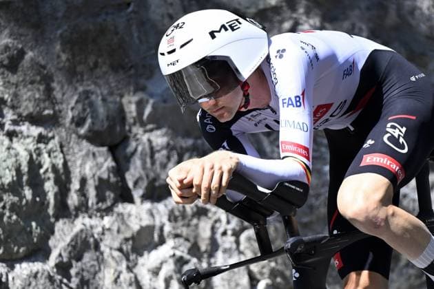 Belgian Tim Wellens of UAE Team Emirates XRG pictured during the stage 16 of the 2026 Tour de France cycling race, an individual Time Trial stage of 26km from Evian-les-Bains to Thonon-les-Bains, on Tuesday 21 July 2026. The 113th edition of the Tour de France starts on Saturday 4 July in Barcelona, Spain, and will finish in Paris, France on the 26th of July. JASPERxJACOBS  x181679585x