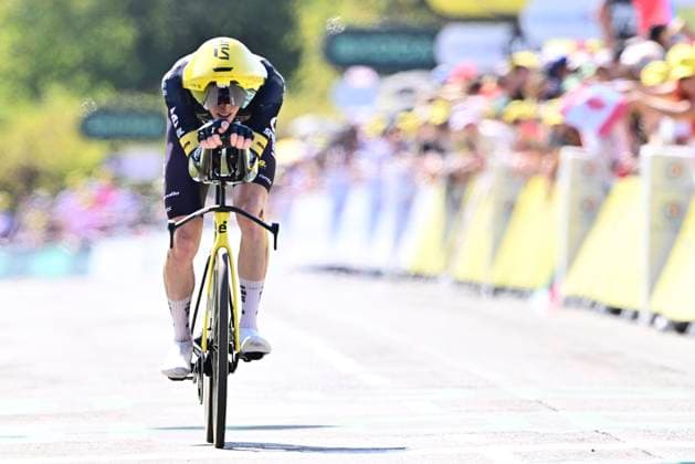 Tour de France 2026 Stage 16 THONON-LES-BAINS, FRANCE - JULY 21 : Jorgenson Matteo (USA) of Team Visma Lease a Bike during stage 16 of the 113rd edition of Tour de France an UCI World Tour 2.UWT Individual Time Trial stage for Men Elite of 26 km with start in Evian-les-Bains and finish in Thonon-les-Bains on July 21, 2026 in Thonon-les-Bains, France, 21 07 2026 Thonon-les-Bains France  Copyright: xPeterxDexVoechtx