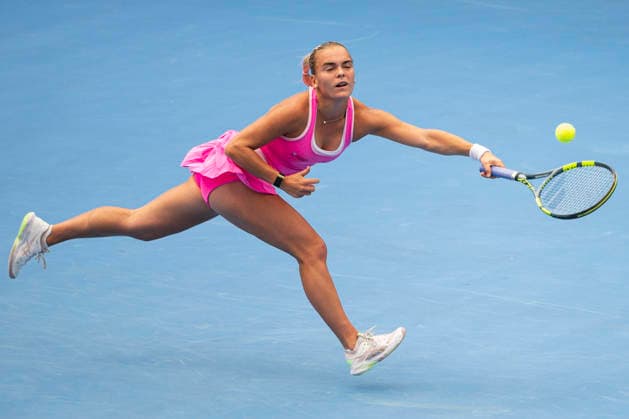 The Livesport Prague Open women s tennis tournament, in Prague, Czech Republic, on July 21, 2026. Sara Bejlek from Czech Republic, pictured, faces Anna Blinkova from Russia. (CTKxPhoto MichalxKamaryt) CTKPhotoP2026072105282  CTKPhotoP2026072105282