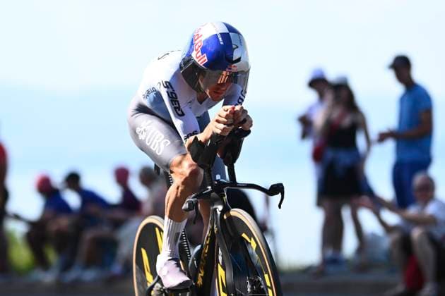 Tour de France 2026 Stage 16 THONON-LES-BAINS, FRANCE - JULY 21 : Pidcock Tom (GBR) of Pinarello - Q36.5 Pro Cycling Team during stage 16 of the 113rd edition of Tour de France an UCI World Tour 2.UWT Individual Time Trial stage for Men Elite of 26 km with start in Evian-les-Bains and finish in Thonon-les-Bains on July 21, 2026 in Thonon-les-Bains, France, 21 07 2026 Thonon-les-Bains France  Copyright: xGvgx